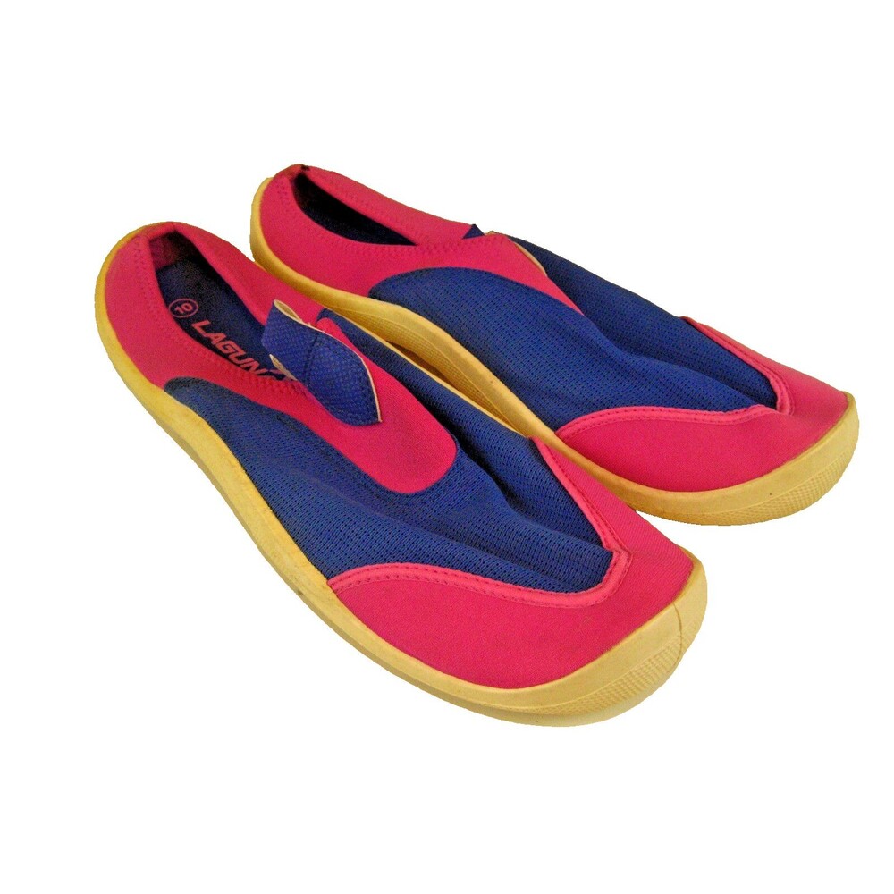 Mens  Laguna  Surf & Sand Raspberry/Blue Slipon Beach Shoes sz 10